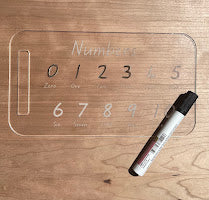 Number tracing board