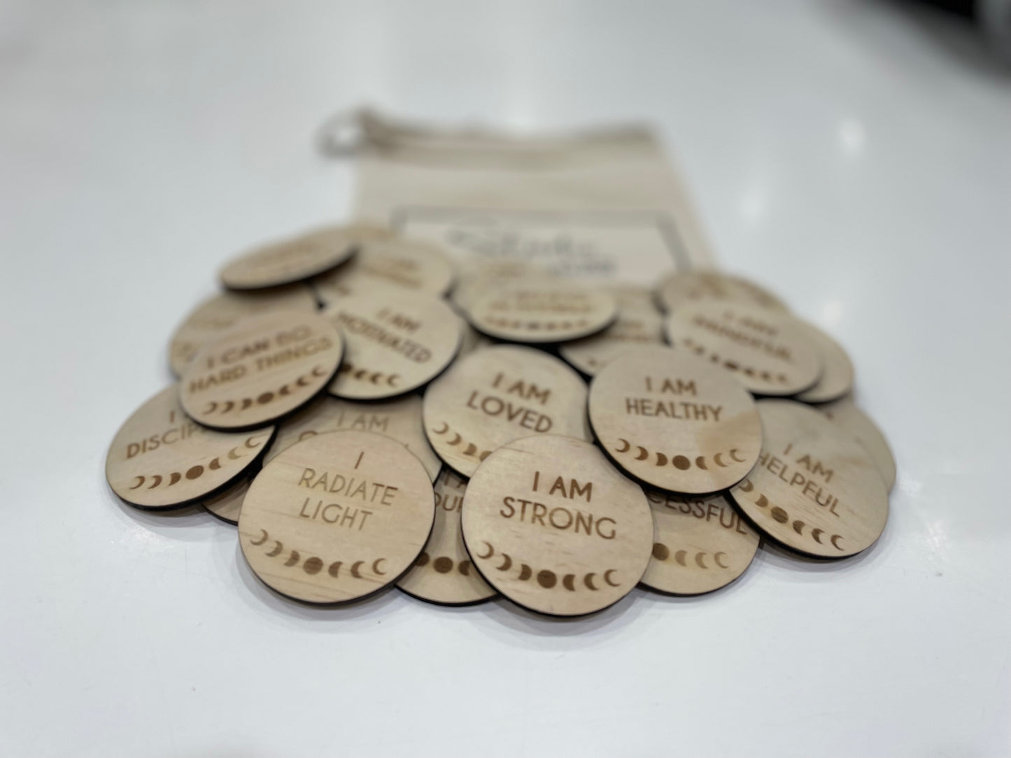 Children's affirmation tokens