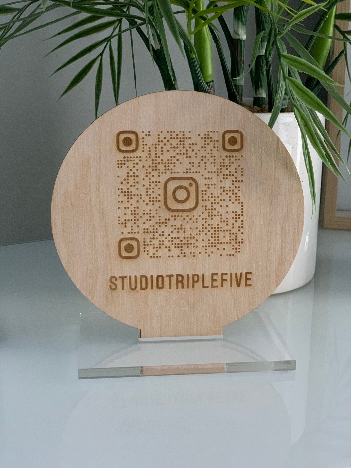 QR Code plaque - 20cm