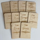 Timber affirmation cards with stand