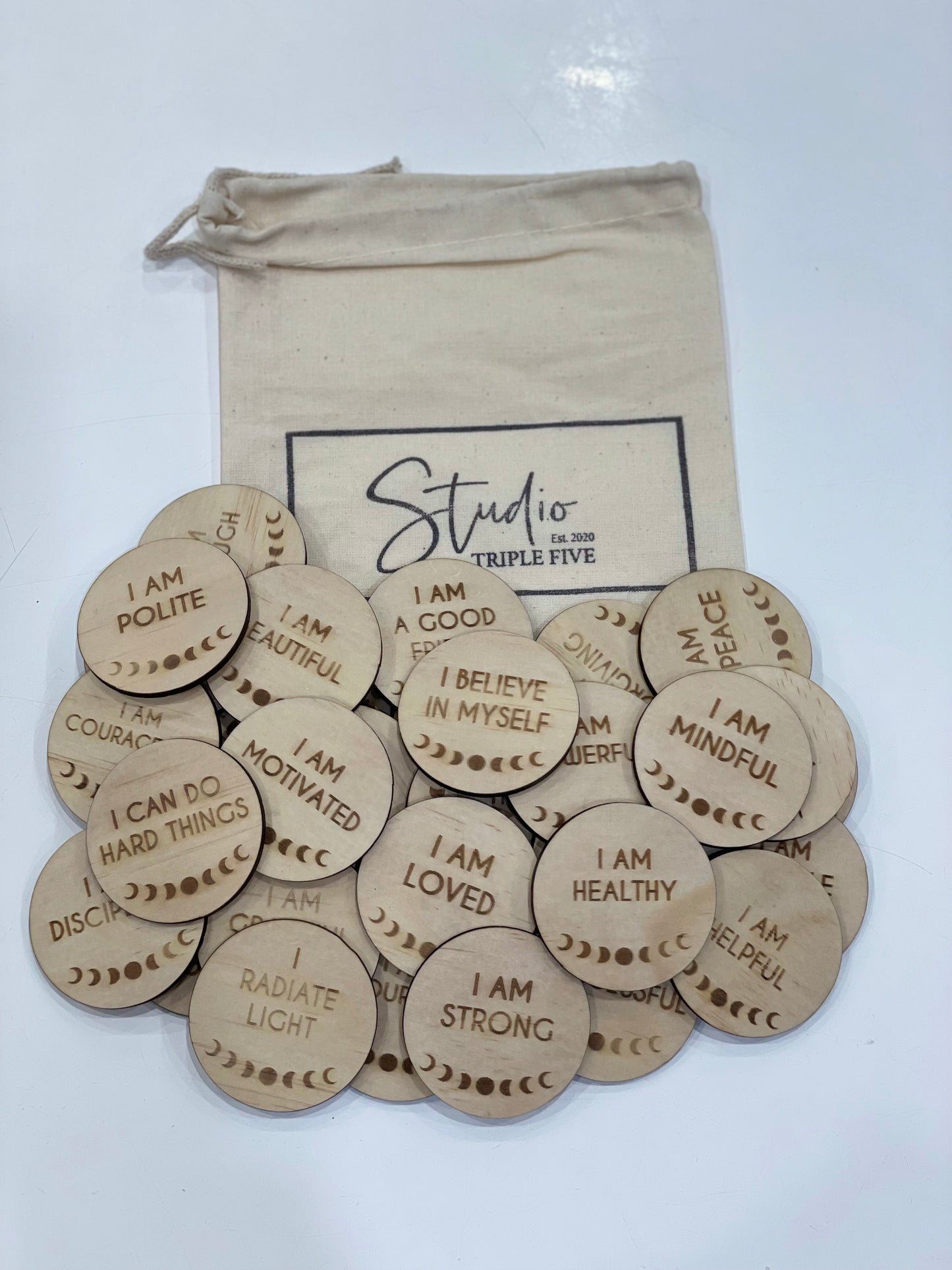 Children's affirmation tokens