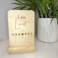 Timber affirmation cards with stand